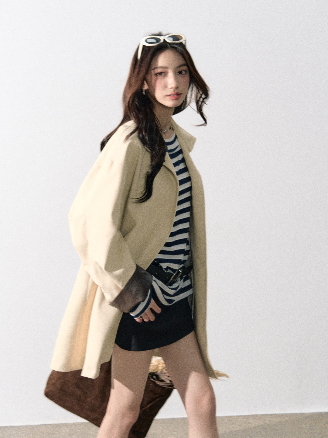Lafreedom LAF350827 Retro contrasting color windbreaker jacket