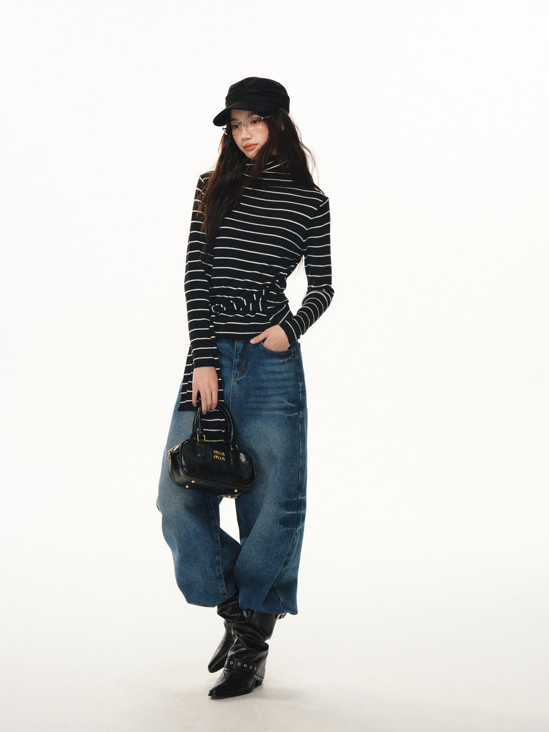 Lafreedom LAF351110 Striped irregular strap base top