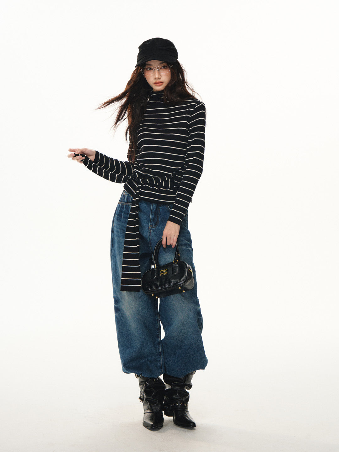 Lafreedom LAF351110 Striped irregular strap base top