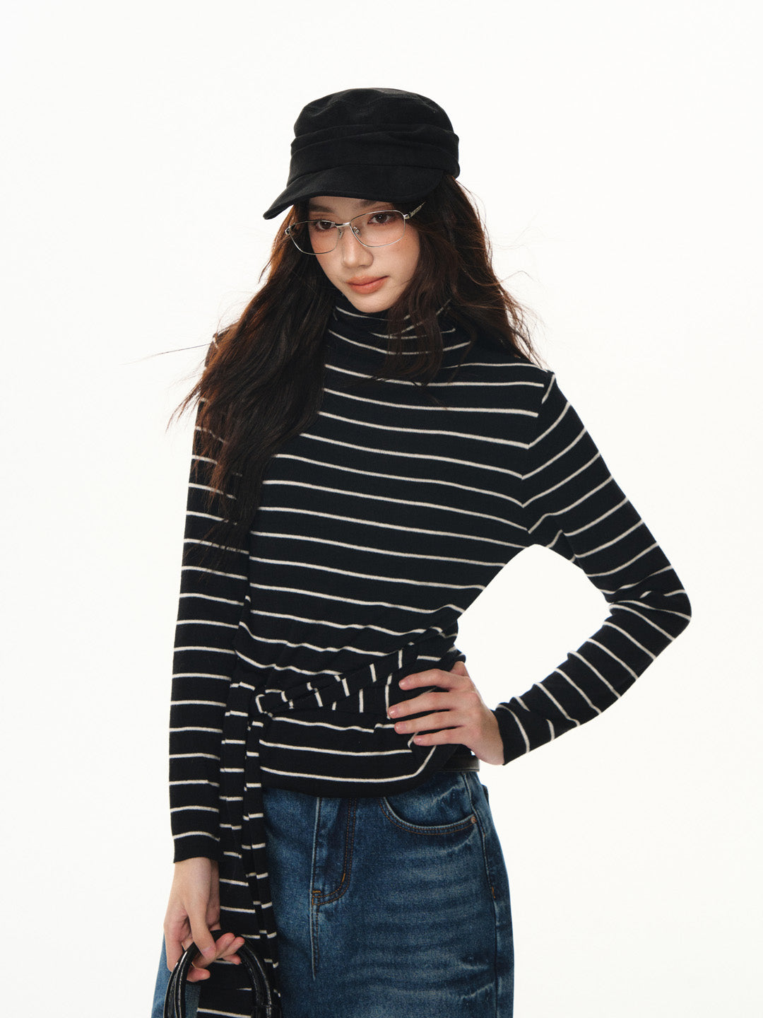 Lafreedom LAF351110 Striped irregular strap base top