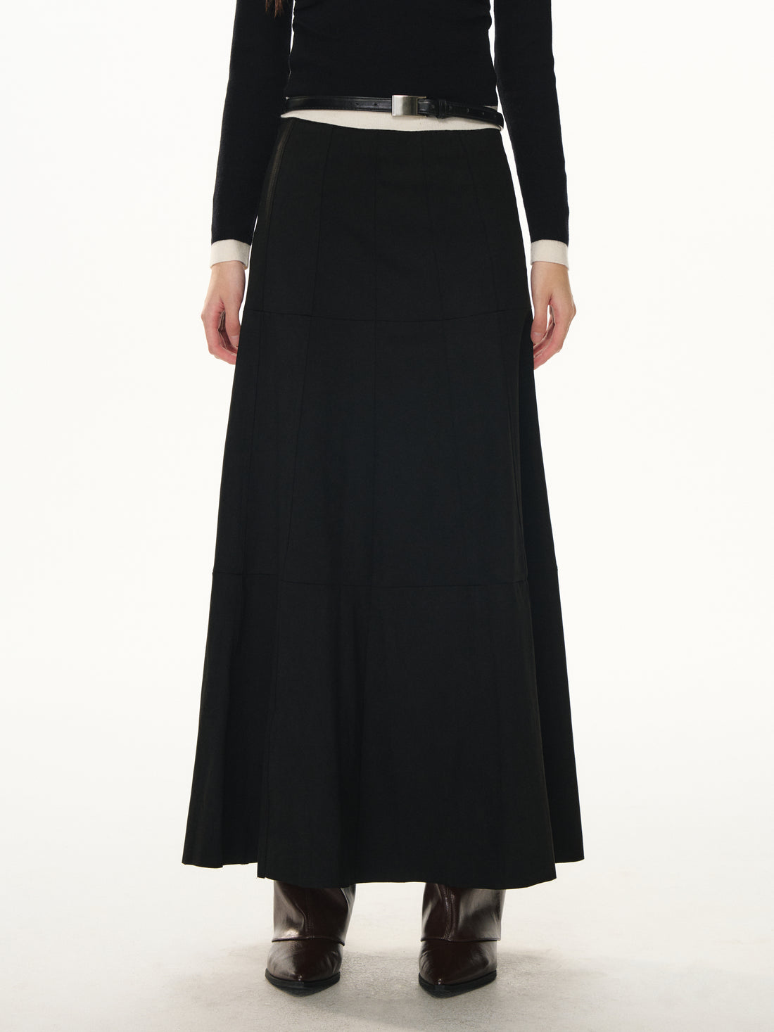 Lafreedom LAF351106 Suede plush flowing skirt