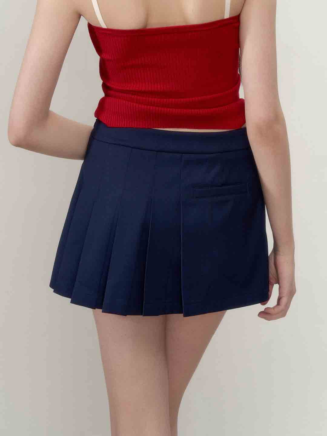 VIA PITTI VIABS141 Irregular design pleated skirt