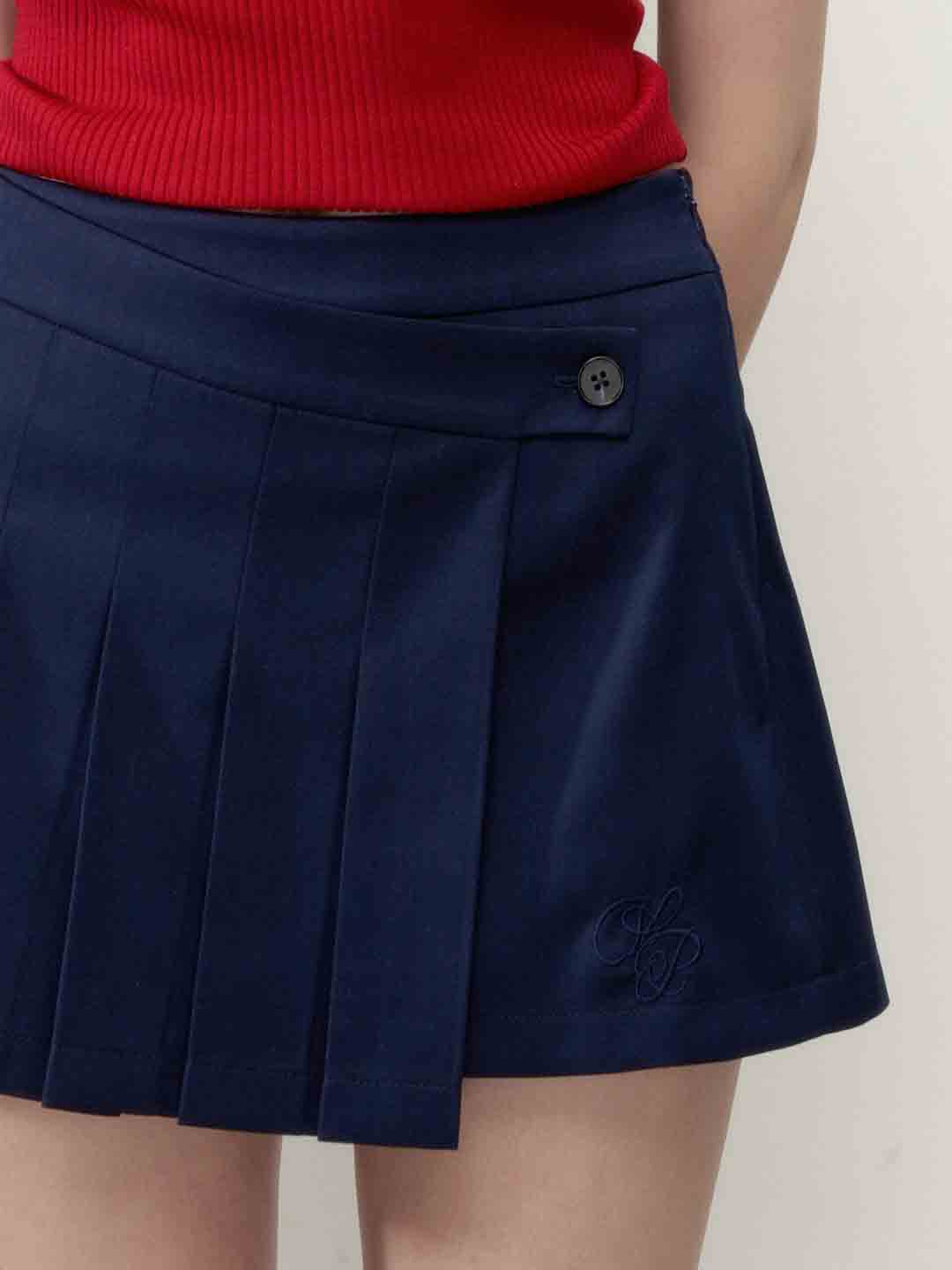 VIA PITTI VIABS141 Irregular design pleated skirt