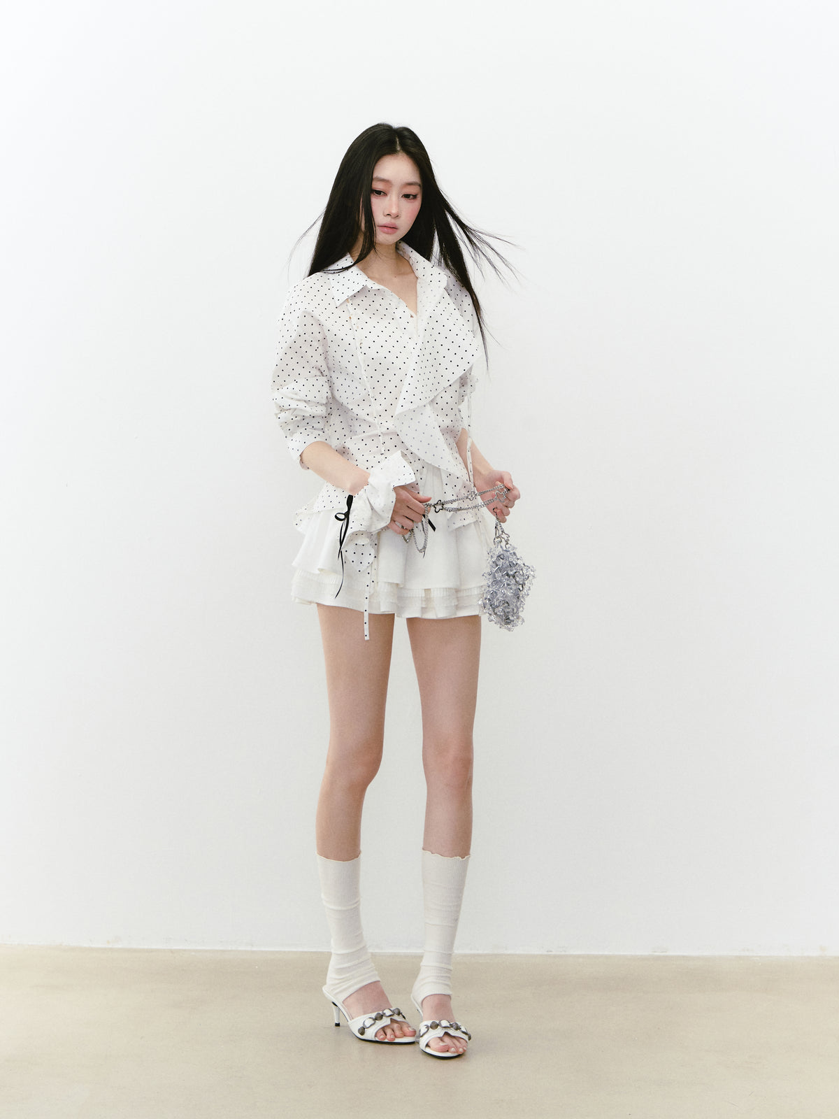 VIA PITTI VIABTP254 Layered sunscreen short shirt