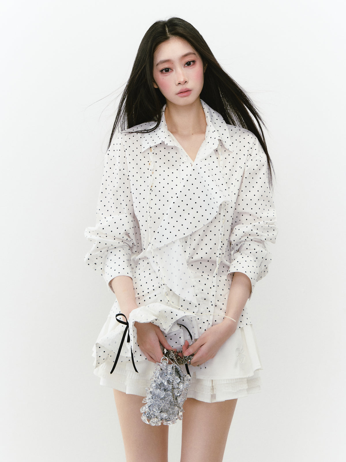 VIA PITTI VIABTP254 Layered sunscreen short shirt