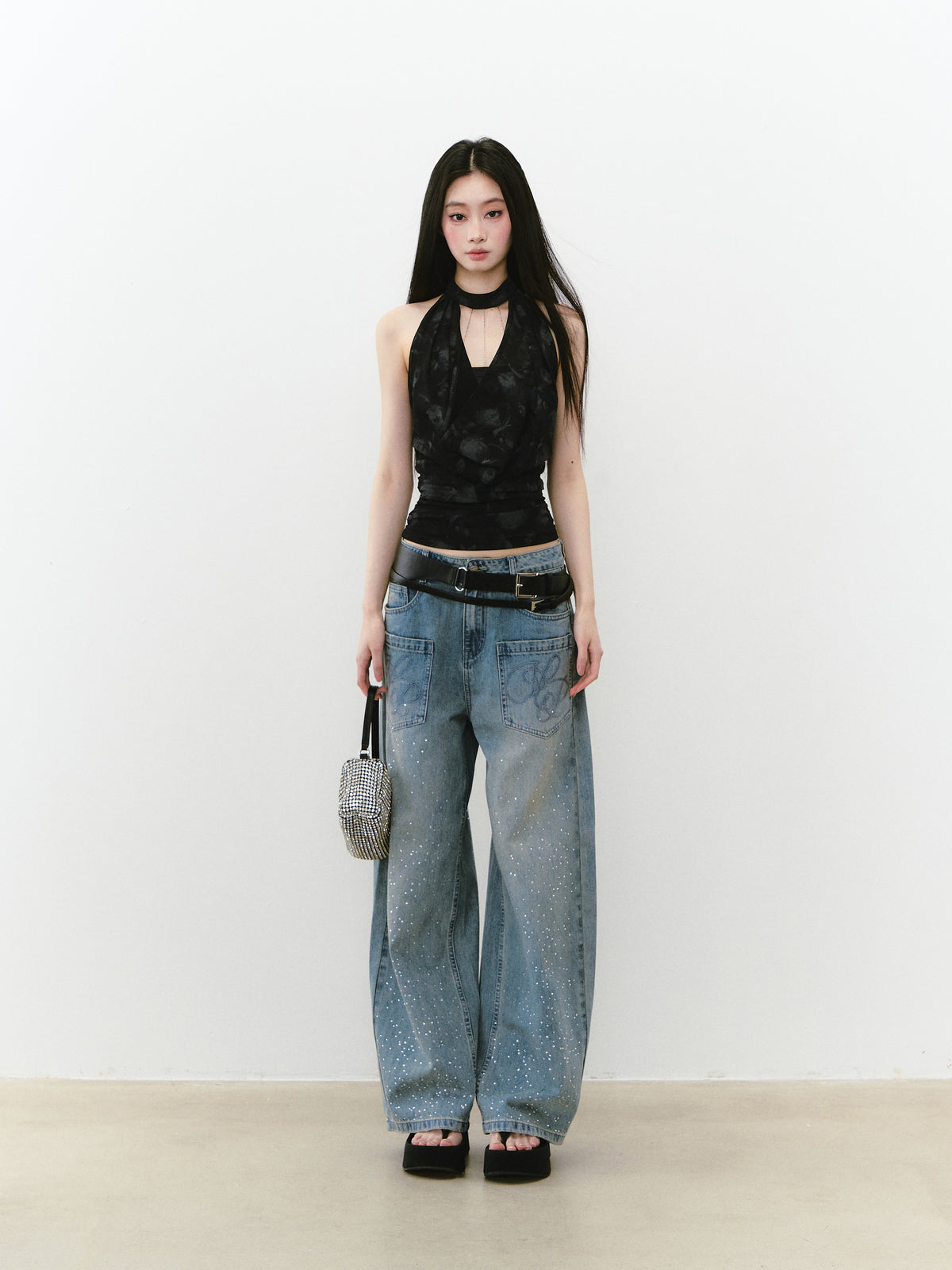 VIA PITTI [Best Seller] VIABTP251  Halter-neck waist cinching vest (2color)