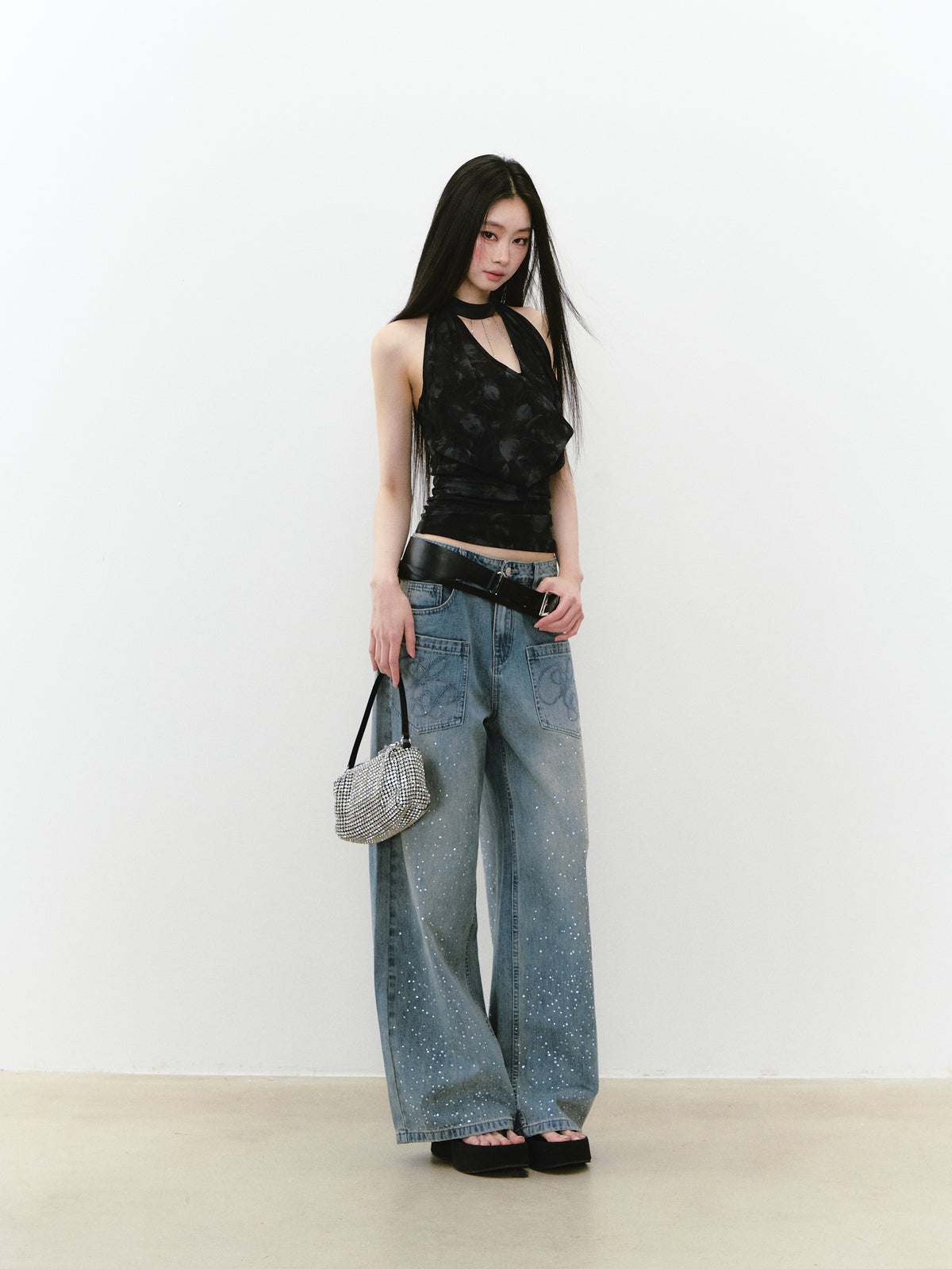 VIA PITTI [Best Seller] VIABTP251  Halter-neck waist cinching vest (2color)