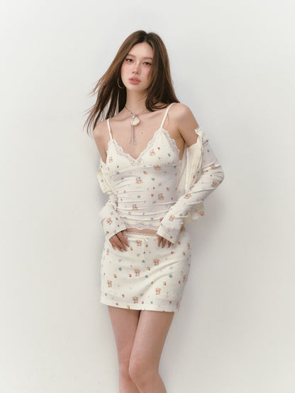 VIA PITTI VIABTP339&amp;VIABP341&amp;VIABTP340 Printed three piece set (3color)