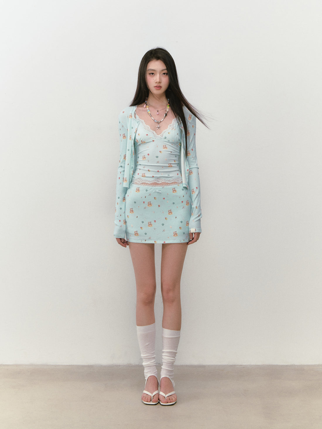 VIA PITTI VIABTP339&amp;VIABP341&amp;VIABTP340 Printed three piece set (3color)
