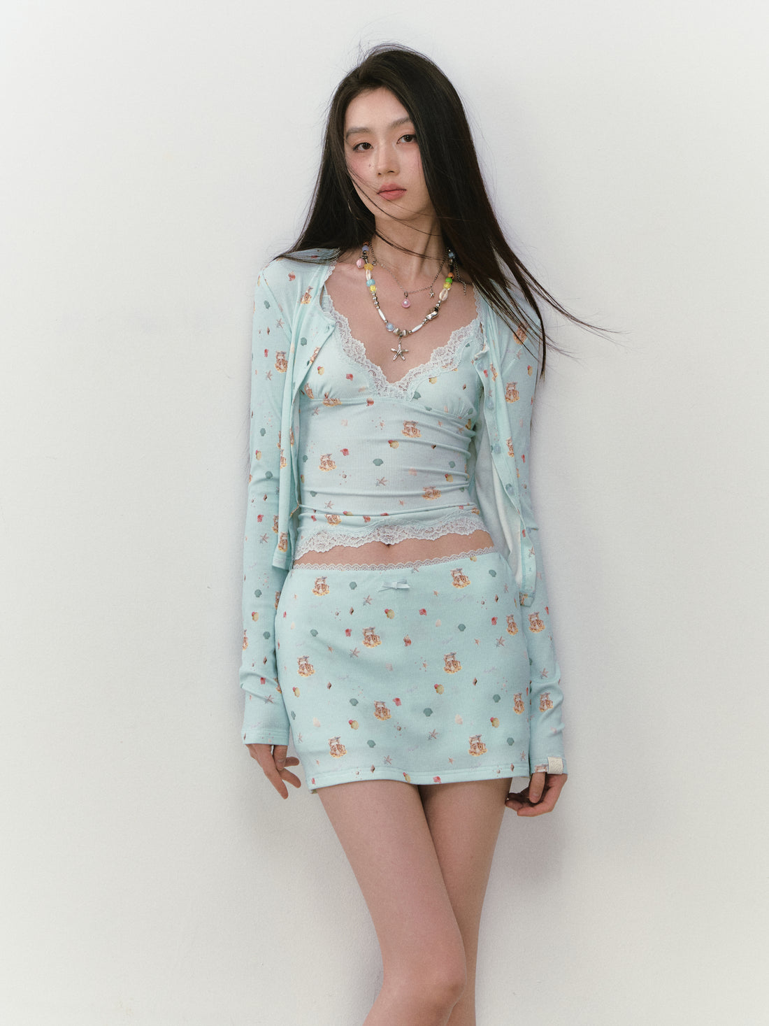 VIA PITTI VIABTP339&amp;VIABP341&amp;VIABTP340 Printed three piece set (3color)