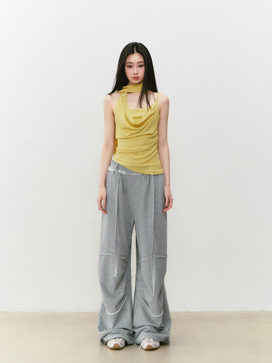 VIA PITTI VIABTP377 Strap up collar tank top