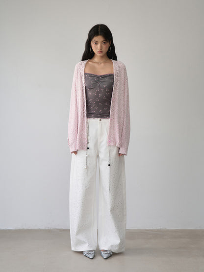 VIA PITTI VIACK503 Retro loose cardigan