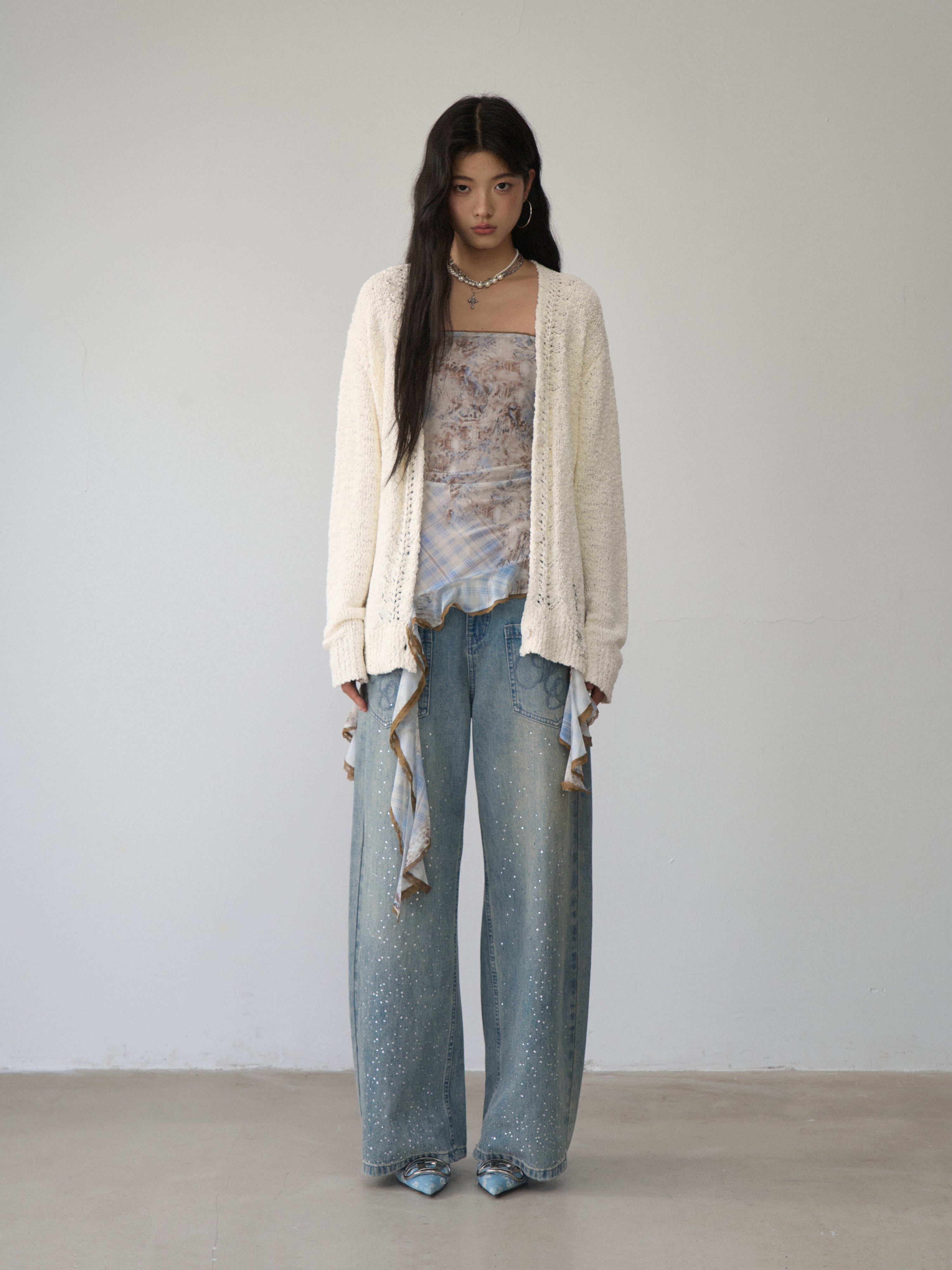 VIA PITTI VIACK503 Retro loose cardigan