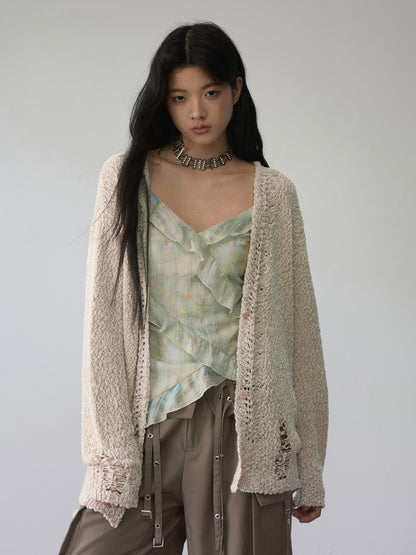 VIA PITTI VIACK503 Retro loose cardigan