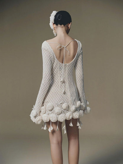 KEIRA TONG Sculpted Rose Dress