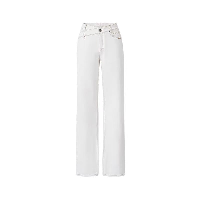 NAWS [Best Seller] +5cm N2 Loose V-Waist Straight-Leg Jeans (4color)