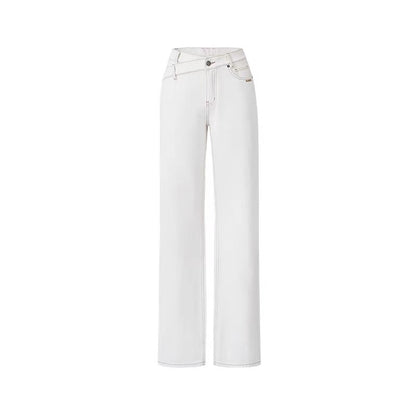 NAWS [Best Seller] +5cm N2 Loose V-Waist Straight-Leg Jeans (4color)
