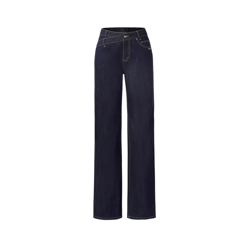 NAWS [Best Seller] +5cm N2 Loose V-Waist Straight-Leg Jeans (4color)
