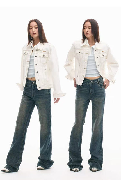 NAWS [Best Seller] +5cm N2 Loose V-Waist Straight-Leg Jeans (4color)