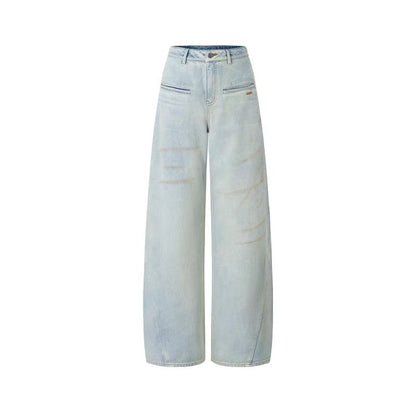 NAWS [Best Seller] +5cm N3 Loose Straight-Leg Jeans (3color)