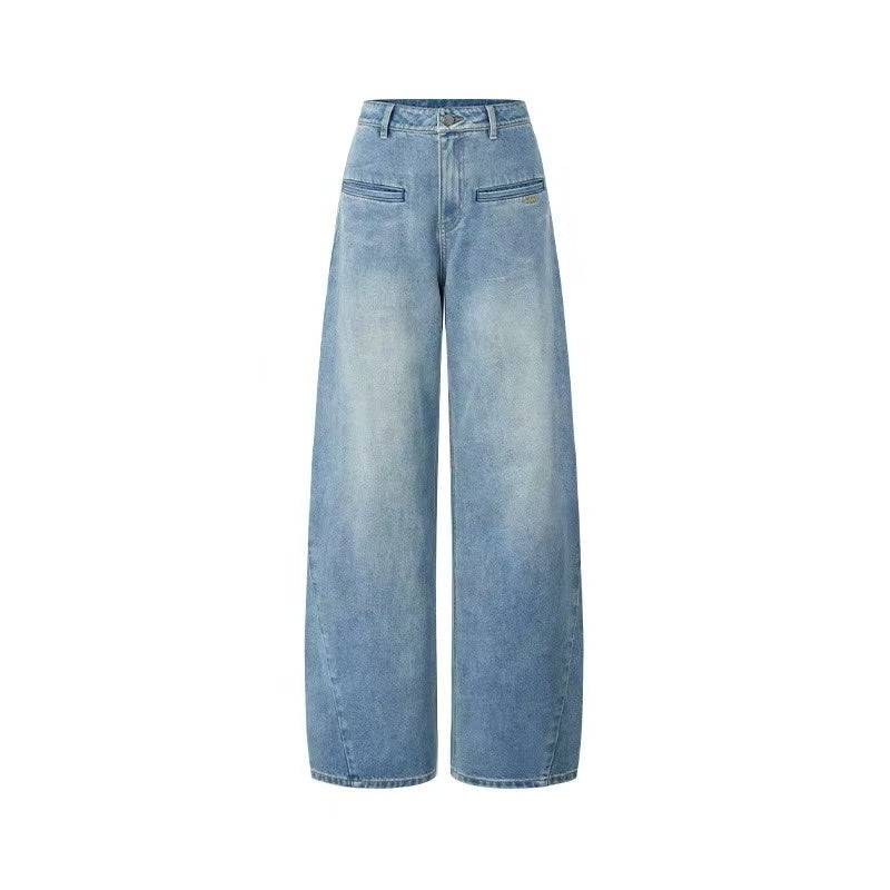 NAWS [Best Seller] +5cm N3 Loose Straight-Leg Jeans (3color)