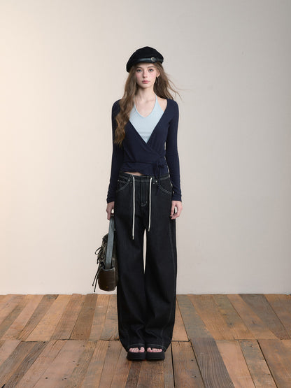 VIA PITTI VIABTP474 Fake two piece contrasting colored top