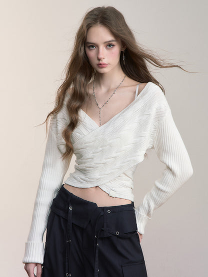 VIA PITTI VIADK563 Cross design short sweater