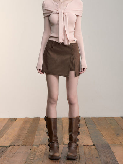 VIA PITTI VIACS515 Irregular side opening skort
