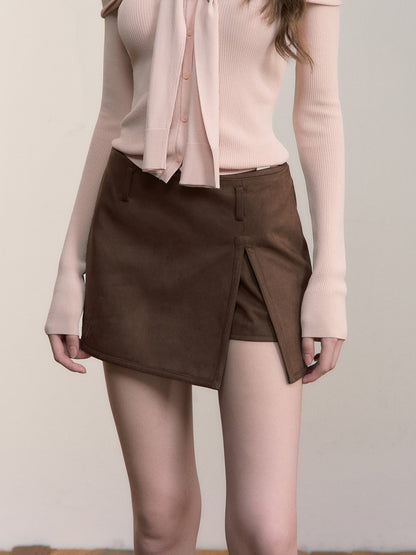 VIA PITTI VIACS515 Irregular side opening skort