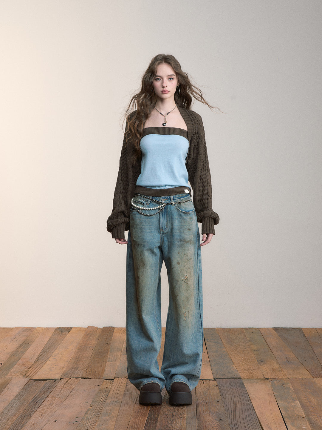 VIA PITTI VIADK569&amp;VIADK571 Short knitted top &amp; tube top