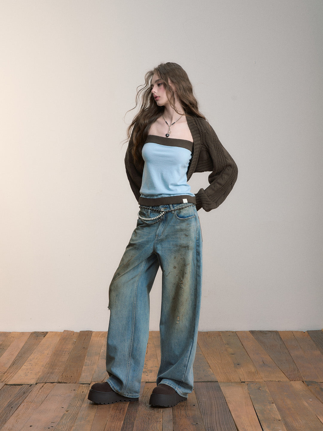 VIA PITTI VIADK569&amp;VIADK571 Short knitted top &amp; tube top