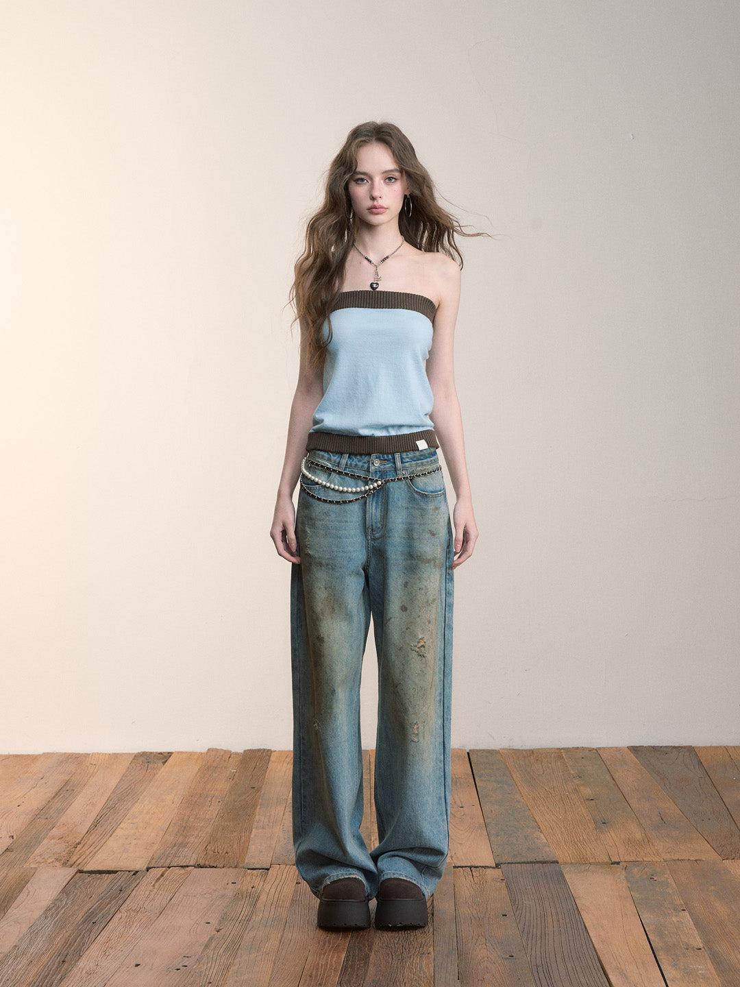 VIA PITTI VIADK569&amp;VIADK571 Short knitted top &amp; tube top