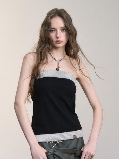 VIA PITTI VIADK569&amp;VIADK571 Short knitted top &amp; tube top