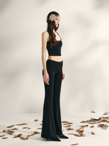 YZZI HE Beaded knit camisole + yoga pants set