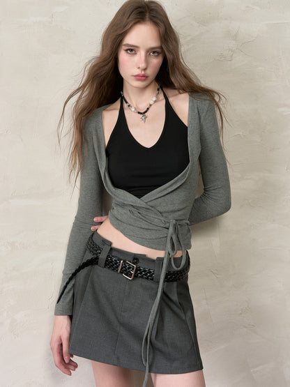 VIA PITTI VIABTP474 Fake two piece contrasting colored top