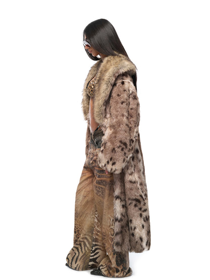 JYOSEI Leopard print long jacket