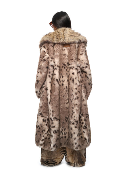 JYOSEI Leopard print long jacket