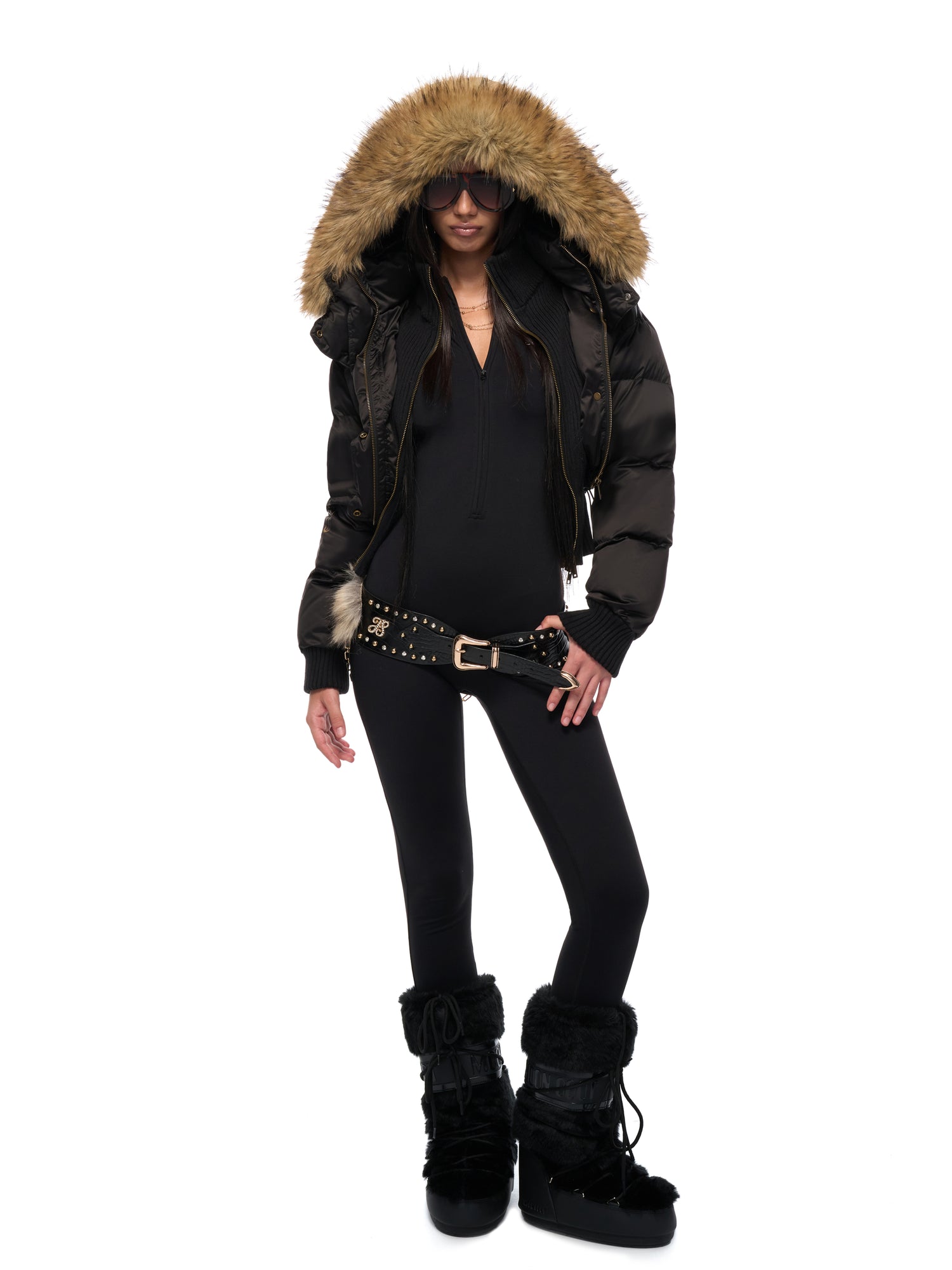 JYOSEI Black gold down jacket