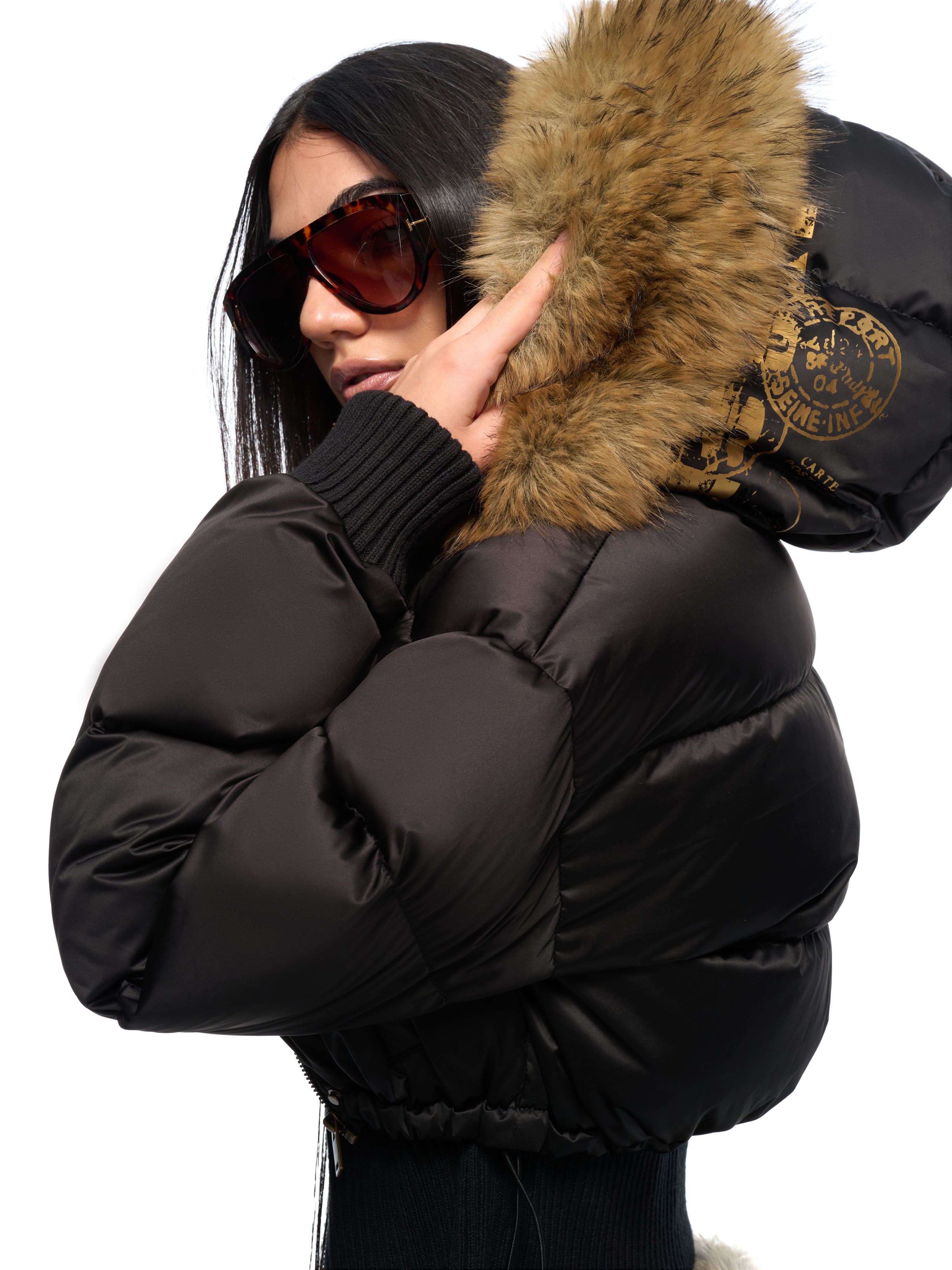 JYOSEI Black gold down jacket