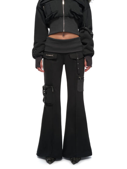 JYOSEI Hooded fur coat + pants set