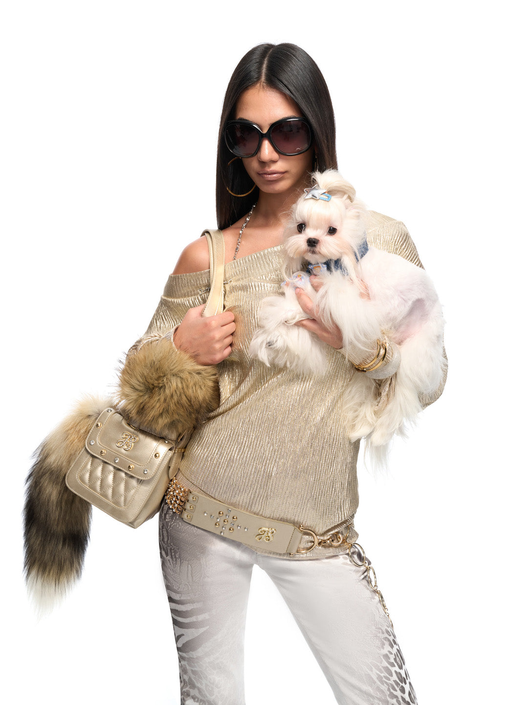 JYOSEI Golden chain long sleeved top