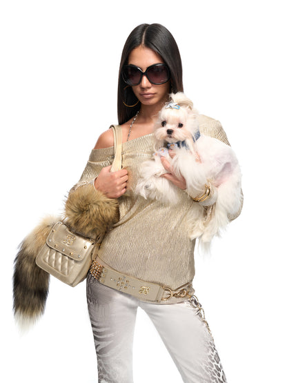 JYOSEI Golden chain long sleeved top