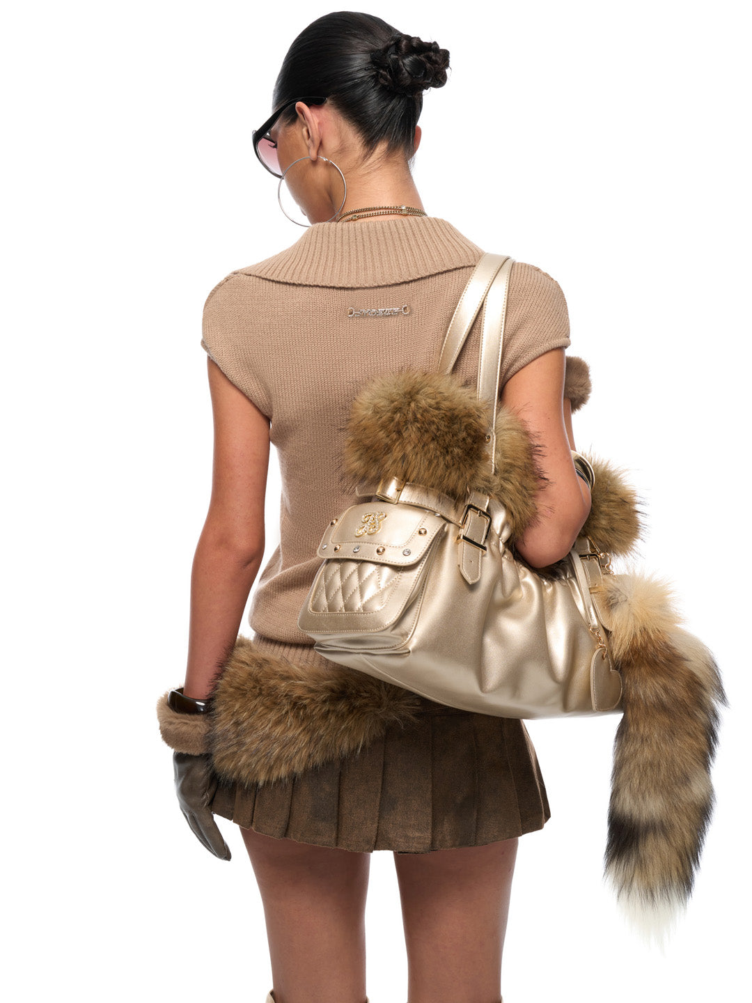 JYOSEI Vintage large capacity underarm bag
