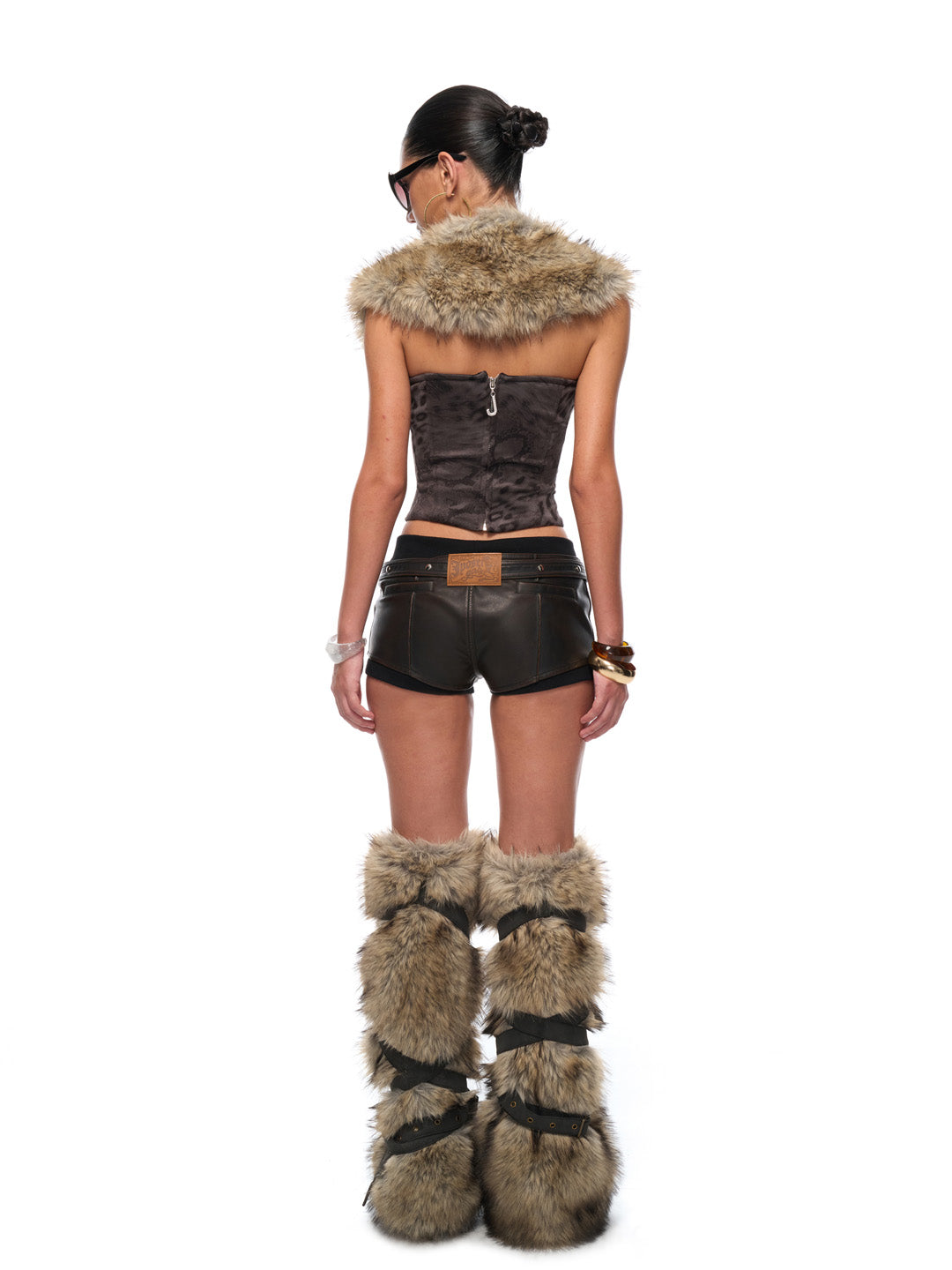 JYOSEI Leopard print camisole corset