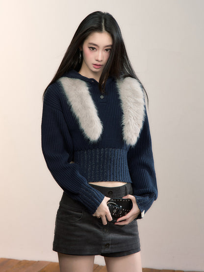 VIA PITTI VIADK710 Versatile hooded sweater (no fur collar)