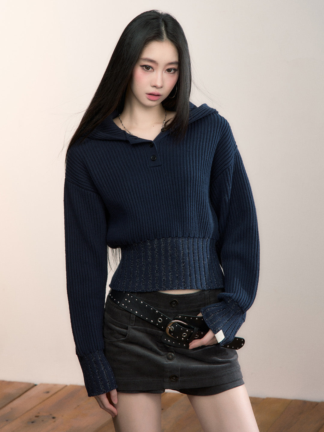 VIA PITTI VIADK710 Versatile hooded sweater (no fur collar)