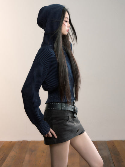 VIA PITTI VIADK710 Versatile hooded sweater (no fur collar)