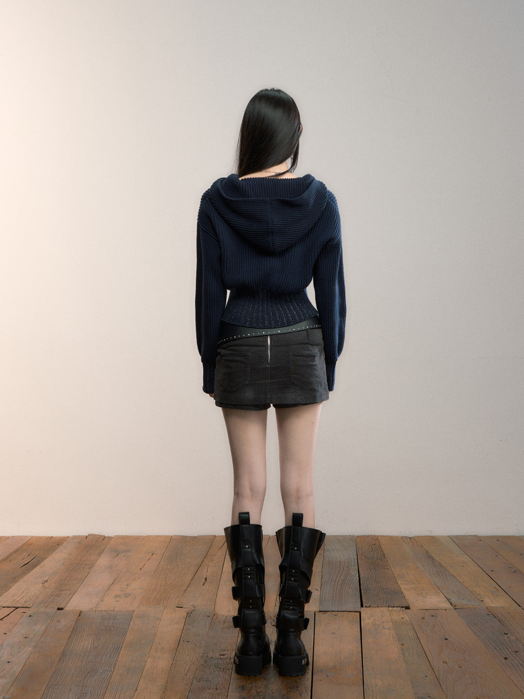 VIA PITTI VIADK710 Versatile hooded sweater (no fur collar)