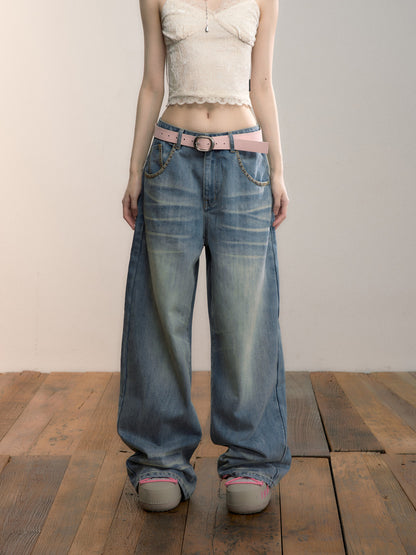 VIA PITTI VIADP712 Washed design denim jeans