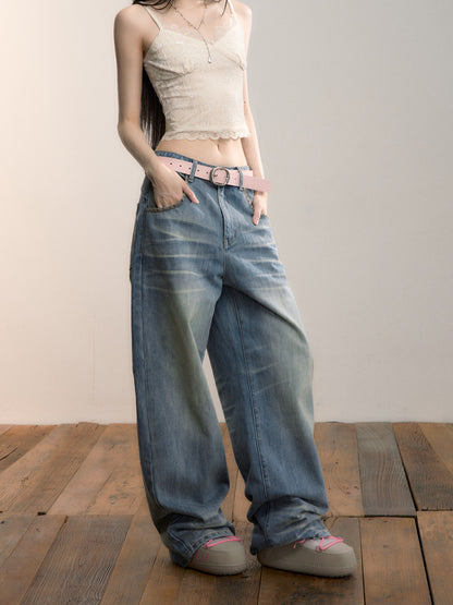 VIA PITTI VIADP712 Washed design denim jeans